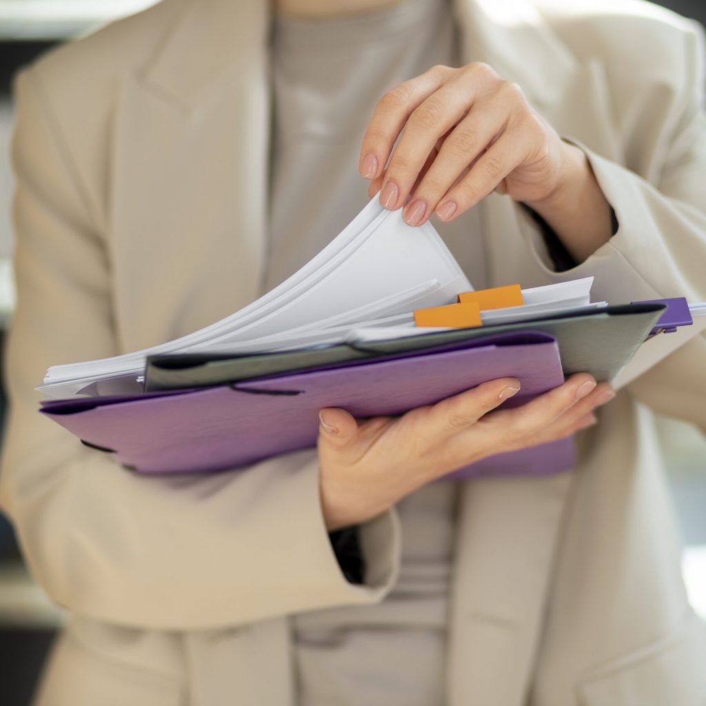 young-adult-organizing-documents